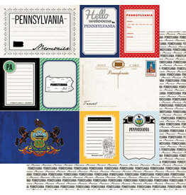 Scrapbook Customs Pennsylvania Vintage Paper