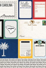 Scrapbook Customs/Stamping Station South Carolina Vintage Paper