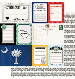 Scrapbook Customs/Stamping Station South Carolina Vintage Paper