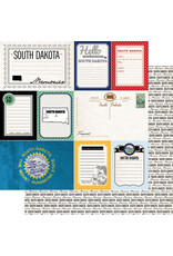 Scrapbook Customs South Dakota Vintage Paper