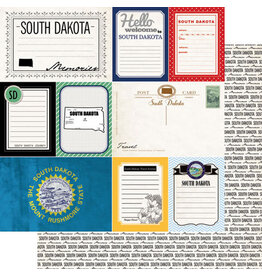 Scrapbook Customs/Stamping Station South Dakota Vintage Paper