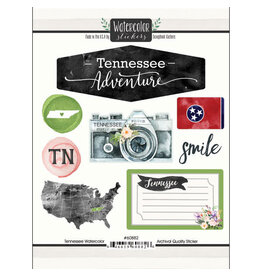 Tennessee Watercolor Stickers