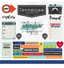 Scrapbook Customs Tennesse 12x12 Sticker Sheet