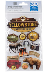 PAPER HOUSE PRODUCTIONS Yellowstone National Park 3d Stickers (PH)