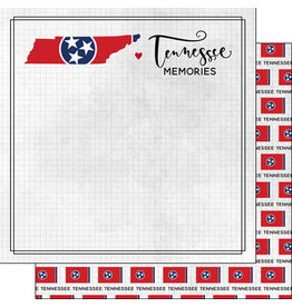 Scrapbook Customs/Stamping Station Tennessee Flag Paper