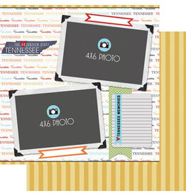 Scrapbook Customs/Stamping Station Tennessee Quick Page Paper
