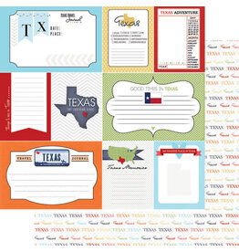 Scrapbook Customs/Stamping Station Texas Travel Journal Paper