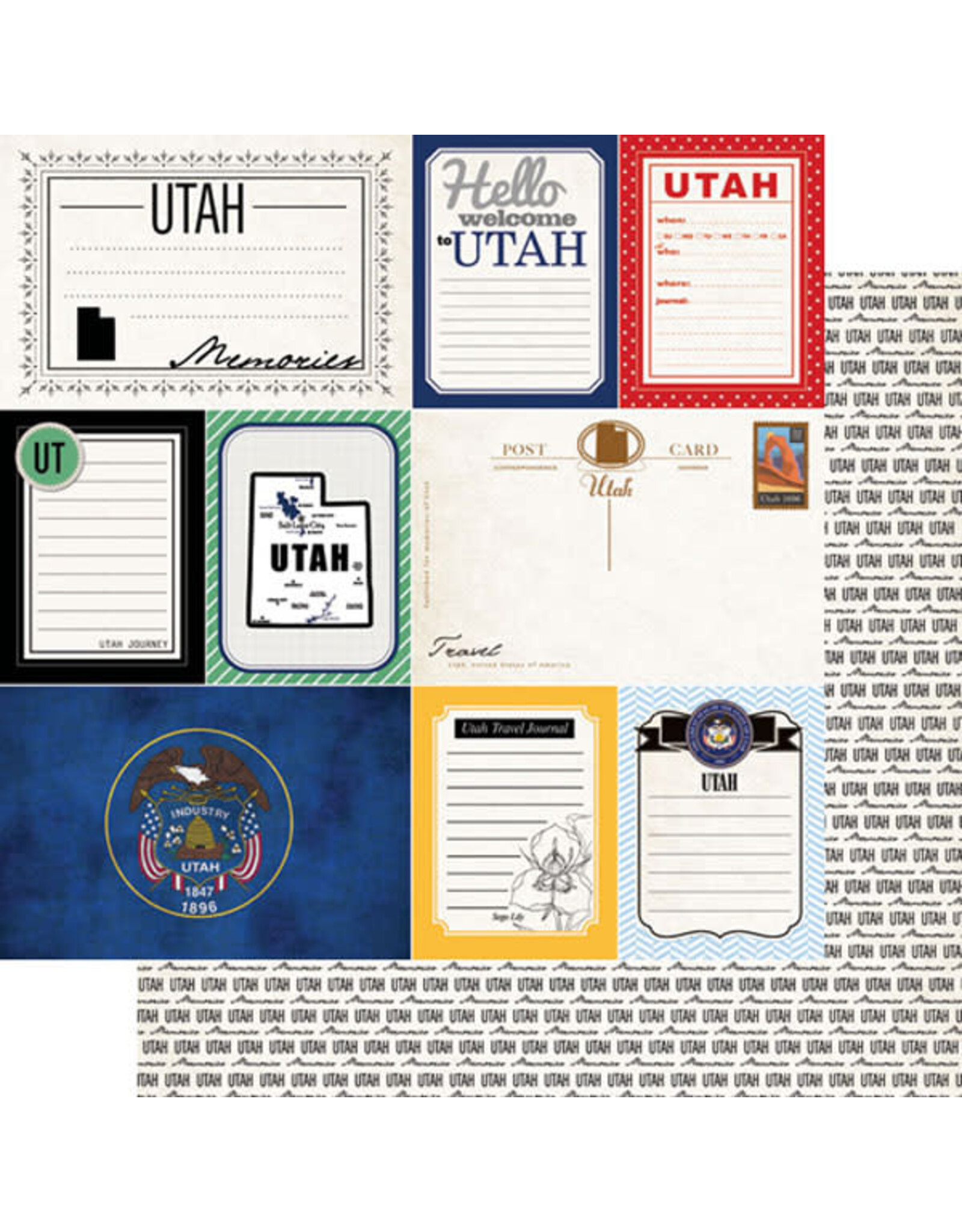 Scrapbook Customs Utah Vintage Paper