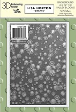 Lisa Horton Crafts Lisa Horton Crafts Mini Blooms - Lily Of The Valley Background 5x7 3D Embossing Folder