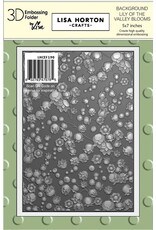 Ecstasy Crafts Lisa Horton Crafts Mini Blooms - Lily Of The Valley Background 5x7 3D Embossing Folder
