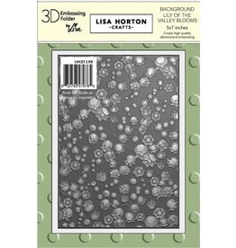 Lisa Horton Crafts Lisa Horton Crafts Mini Blooms - Lily Of The Valley Background 5x7 3D Embossing Folder