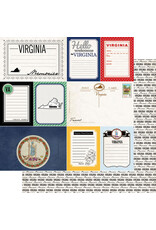 Scrapbook Customs Virginia Vintage Paper