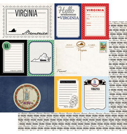 Scrapbook Customs/Stamping Station Virginia Vintage Paper