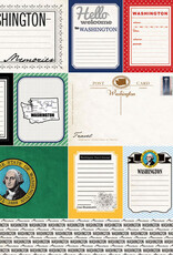 Scrapbook Customs/Stamping Station Washington Vintage Paper
