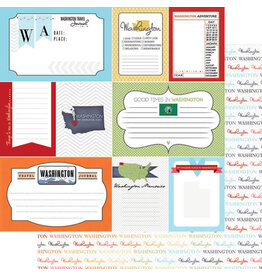 Scrapbook Customs/Stamping Station Washington Travel Journal Paper