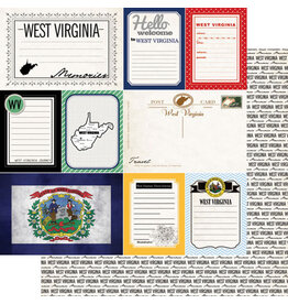 Scrapbook Customs West Virginia Vintage Paper