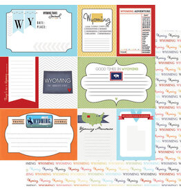 Scrapbook Customs/Stamping Station Wyoming Travel Journal Paper