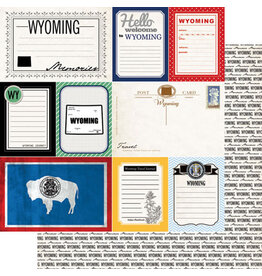 Scrapbook Customs/Stamping Station Wyoming Vintage Paper