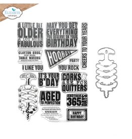 Elizabeth Craft Designs Celebrations Stamp and Die set