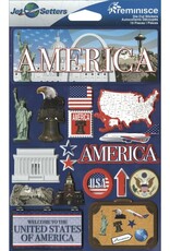 Reminisce America 3D Stickers