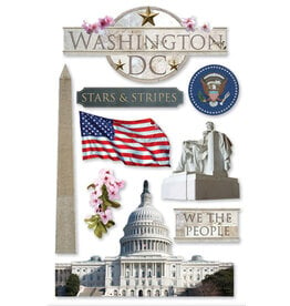 PAPER HOUSE PRODUCTIONS Washington DC 3D Stickers (PH)