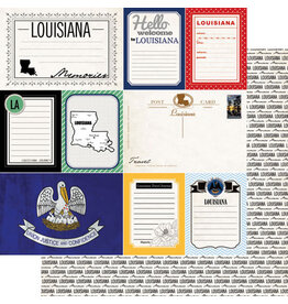 Scrapbook Customs/Stamping Station Louisiana Vintage Paper