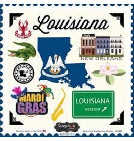 Scrapbook Customs Louisiana Sticker Sheet