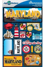 Reminisce Maryland 3D Stickers