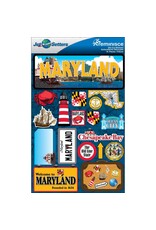 Reminisce Maryland 3D Stickers