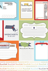 Scrapbook Customs/Stamping Station Massachusetts Travel Journal Paper