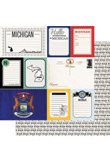 Scrapbook Customs Michigan Vintage Paper