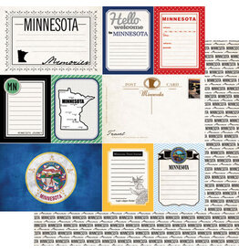 Scrapbook Customs/Stamping Station Minnesota Vintage Paper