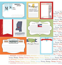 Scrapbook Customs/Stamping Station Mississippi Travel Journal Paper