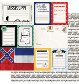 Scrapbook Customs Mississippi Vintage Paper