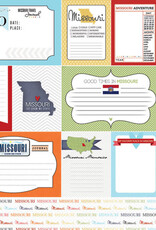 Scrapbook Customs/Stamping Station Missouri Travel Journal Paper