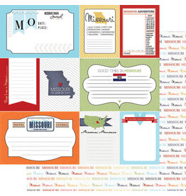 Scrapbook Customs/Stamping Station Missouri Travel Journal Paper