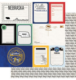 Scrapbook Customs/Stamping Station Nebraska Vintage Paper
