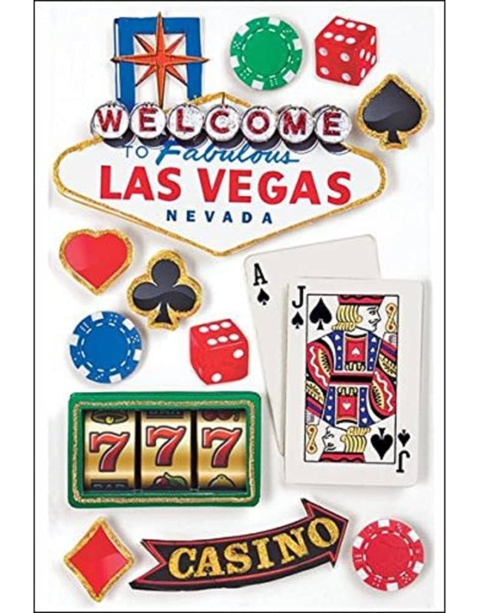 PAPER HOUSE PRODUCTIONS Las Vegas 3D Stickers (PH)