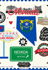 Scrapbook Customs/Stamping Station Nevada 12x12 Sticker Sheet