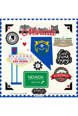 Scrapbook Customs Nevada 12x12 Sticker Sheet