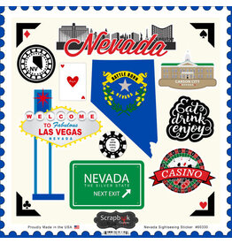 Scrapbook Customs Nevada 12x12 Sticker Sheet