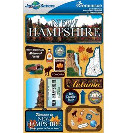 Reminisce New Hampshire 3D Stickers