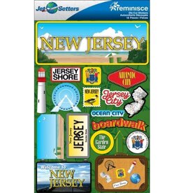 New Jersey 3D stickers