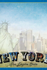 Scrapbook Customs/Stamping Station New York Skyline Paper