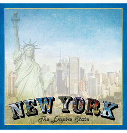 Scrapbook Customs/Stamping Station New York Skyline Paper