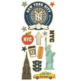 New York (sticky pix) Stickers