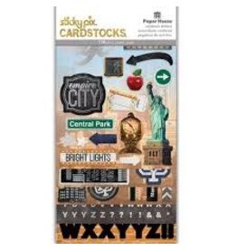 New York (sticky pix) Cardstock Stickers