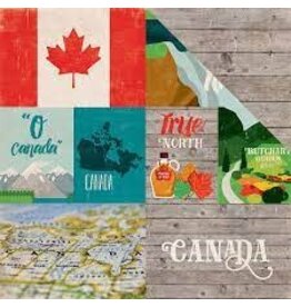 Echo Park Around The World - Canada - 12x12 Pattern Paper