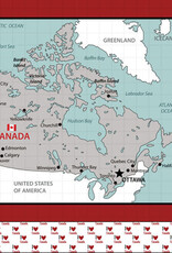Scrapbook Customs/Stamping Station Canada adventure map paper