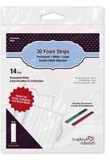 Scrapbook Adhesives 3D Foam Strips - White - Large